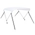 Toldo Bimini de 2 arcos blanco 180x130x110