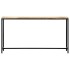 Mesa consola de madera maciza de mango en bruto 140x35x76