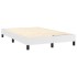 Cama box spring con colchón cuero sintético blanco 120x200
