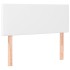 Cama box spring con colchón cuero sintético blanco 120x200