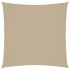 Toldo de vela cuadrado tela Oxford beige 6x6
