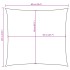 Toldo de vela cuadrado tela Oxford beige 6x6