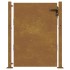 Puerta de jardín acero corten 105x155
