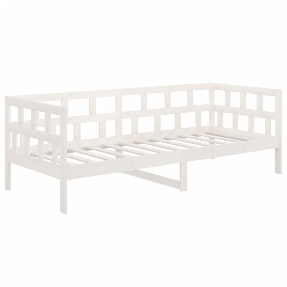 Sofá cama madera maciza de pino blanco 90x190