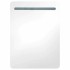 Armario de baño con espejo LED gris brillante 60x11x80