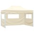 Carpa plegable profesional con 4 paredes acero color crema