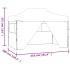 Carpa plegable profesional con 4 paredes acero color crema