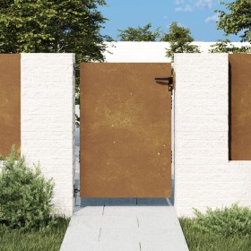 Puerta de jardín acero corten 85x150