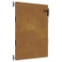 Puerta de jardín acero corten 85x150