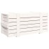 Caja de almacenaje madera maciza de pino blanco 91x40,5x42