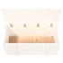 Caja de almacenaje madera maciza de pino blanco 91x40,5x42