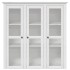 Armario con puertas de vidrio BODO madera maciza pino