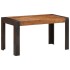 Mesa de comedor de madera maciza de mango rugosa 140x70x76