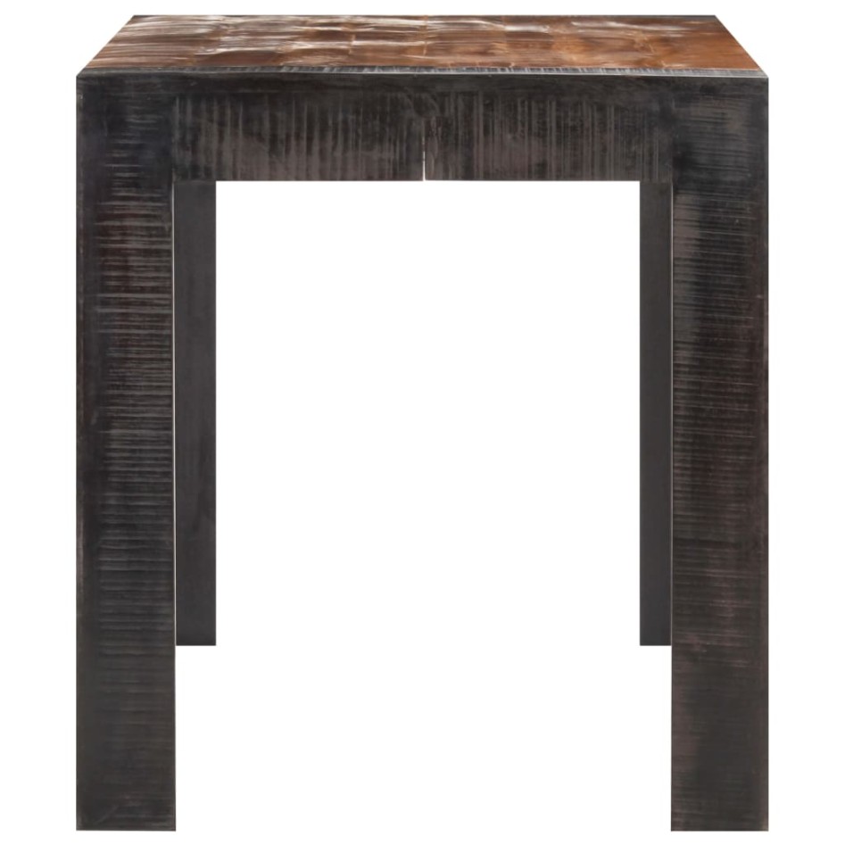 Mesa de comedor de madera maciza de mango rugosa 140x70x76