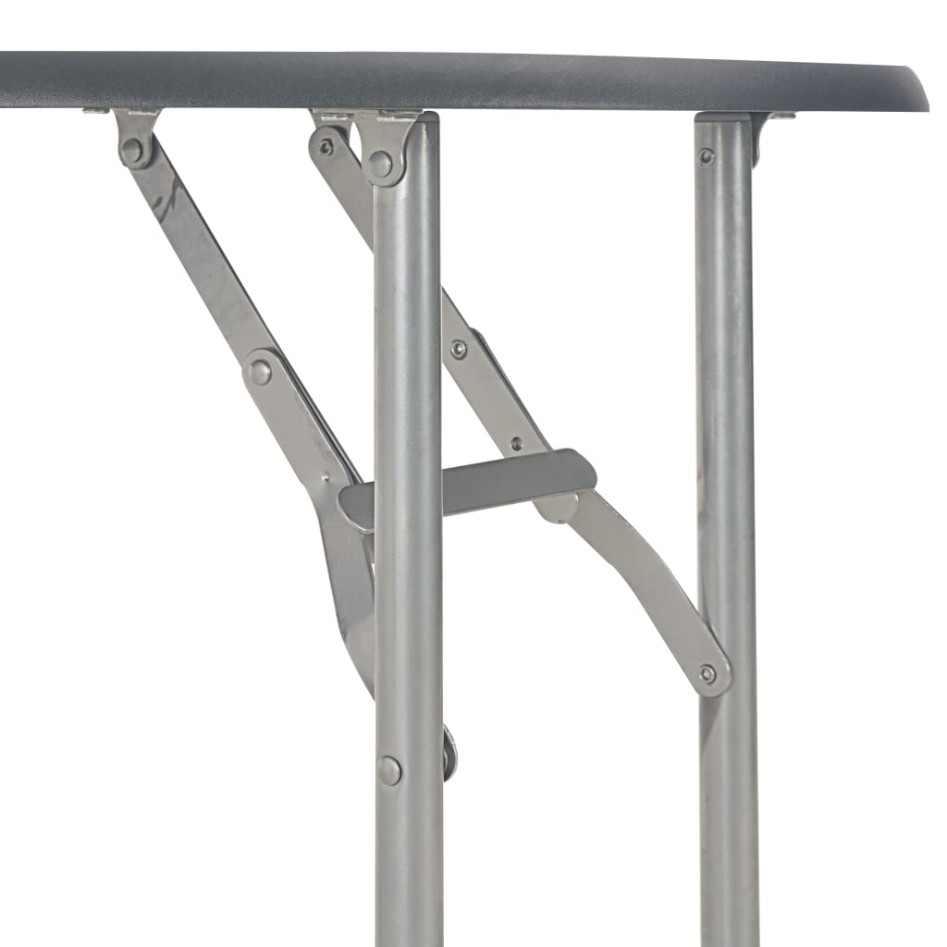 Juego de comedor plegable con estante 3 pzas MDF y acero