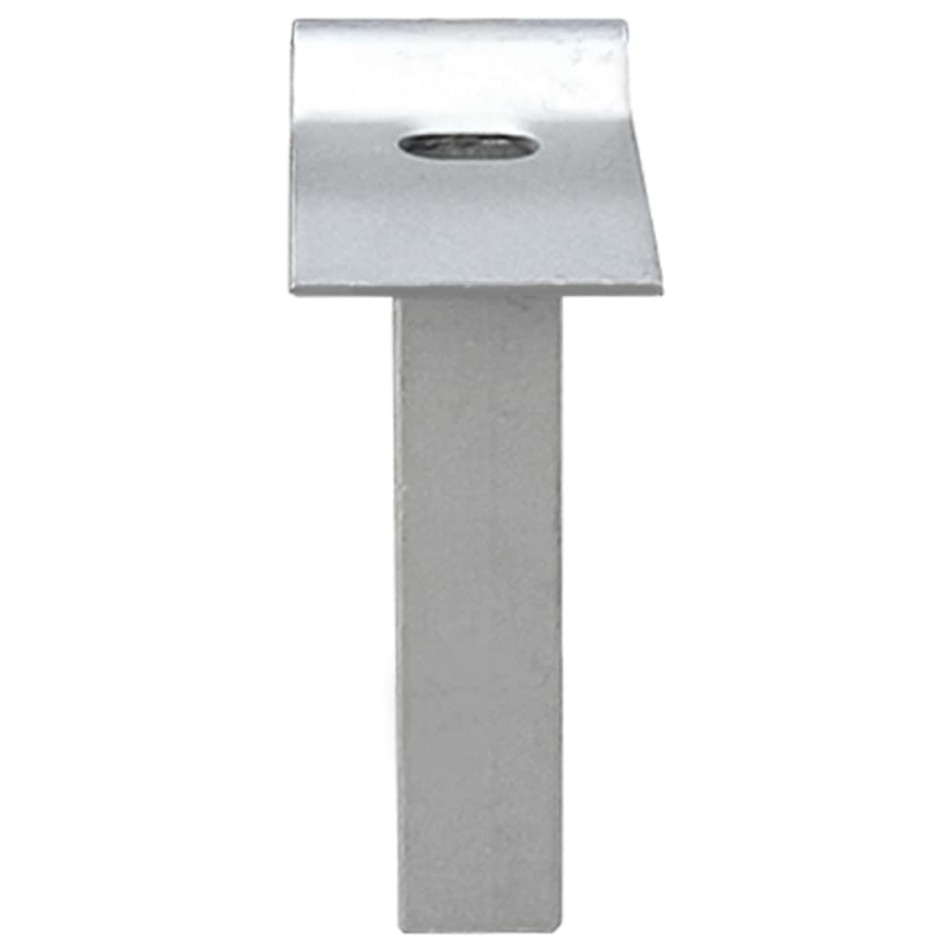 Puerta de malla de jardín acero galvanizado gris 289x75