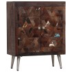 Aparador de madera maciza reciclada 60x30x76 cm