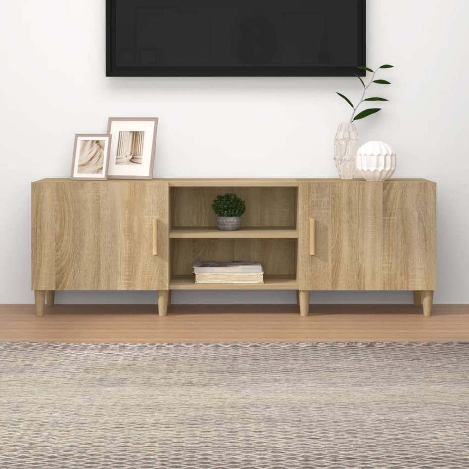 Mueble para TV madera contrachapada roble sonoma 150x30x50
