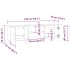Mueble para TV madera contrachapada roble sonoma 150x30x50