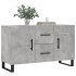 Aparador de madera de ingeniería gris hormigón 100x36x60