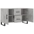 Aparador de madera de ingeniería gris hormigón 100x36x60