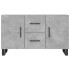 Aparador de madera de ingeniería gris hormigón 100x36x60