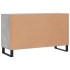 Aparador de madera de ingeniería gris hormigón 100x36x60