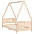 Estructura de cama para niños madera maciza de pino 80x160