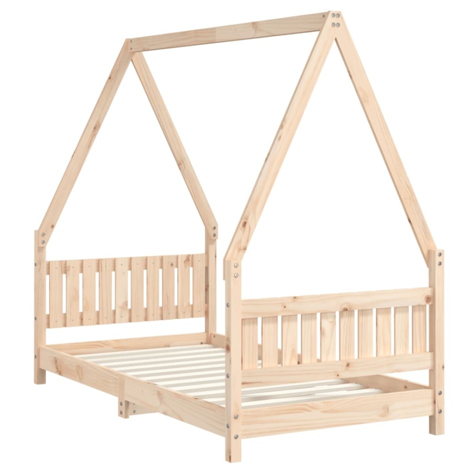 Estructura de cama para niños madera maciza de pino 80x160