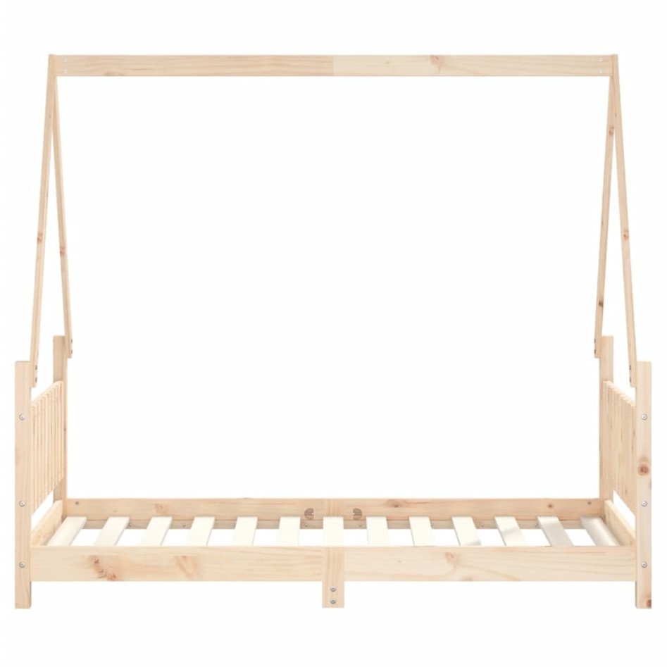 Estructura de cama para niños madera maciza de pino 80x160
