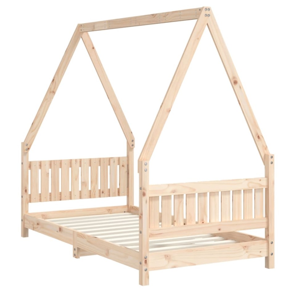 Estructura de cama para niños madera maciza de pino 80x160