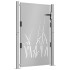 Puerta de jardín acero corten diseño hierba 105x155
