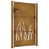 Puerta de jardín acero corten diseño hierba 105x155