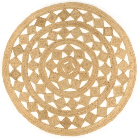 Alfombra hecha a mano de yute trenzado 210