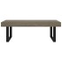 Mesa de centro MDF y hierro gris y negro 120x60x40