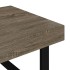 Mesa de centro MDF y hierro gris y negro 120x60x40