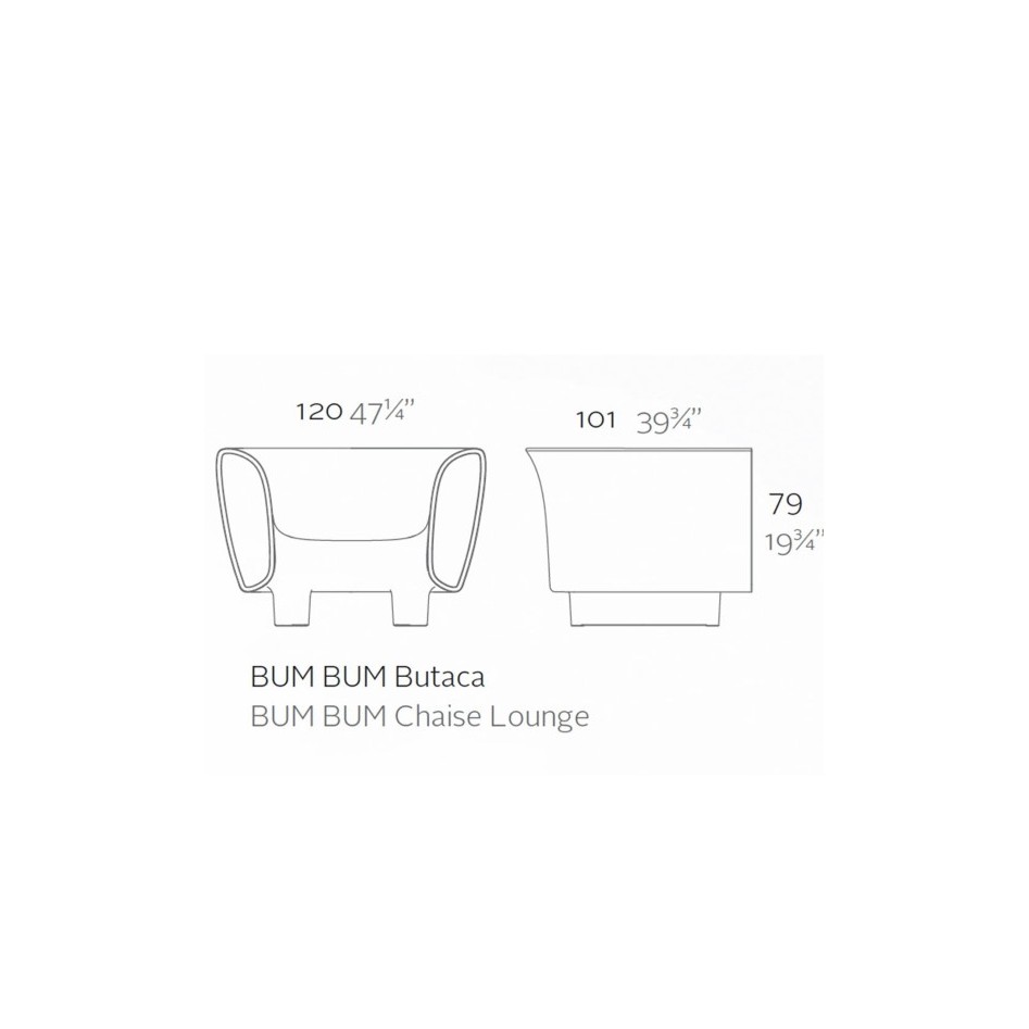 Butaca bum bum by Vondom  