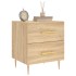 Mesita noche 2 uds madera ingeniería roble Sonoma 40x35x47,5