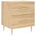 Mesita noche 2 uds madera ingeniería roble Sonoma 40x35x47,5
