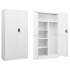 Armario de taquilla de acero blanco 90x40x180