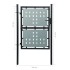 Puerta de valla de jardín negra 100x225