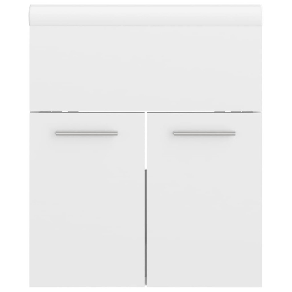 Mueble con lavabo madera de ingeniería blanco