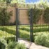 Puerta de malla de jardín acero galvanizado gris 100x225