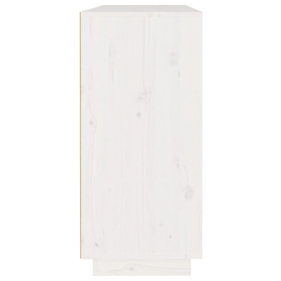 Aparador de madera maciza de pino blanco 110x34x75