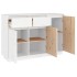 Aparador de madera maciza de pino blanco 110x34x75