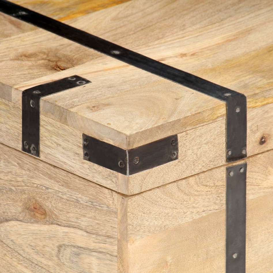 Baúl madera maciza de mango 90x40x40
