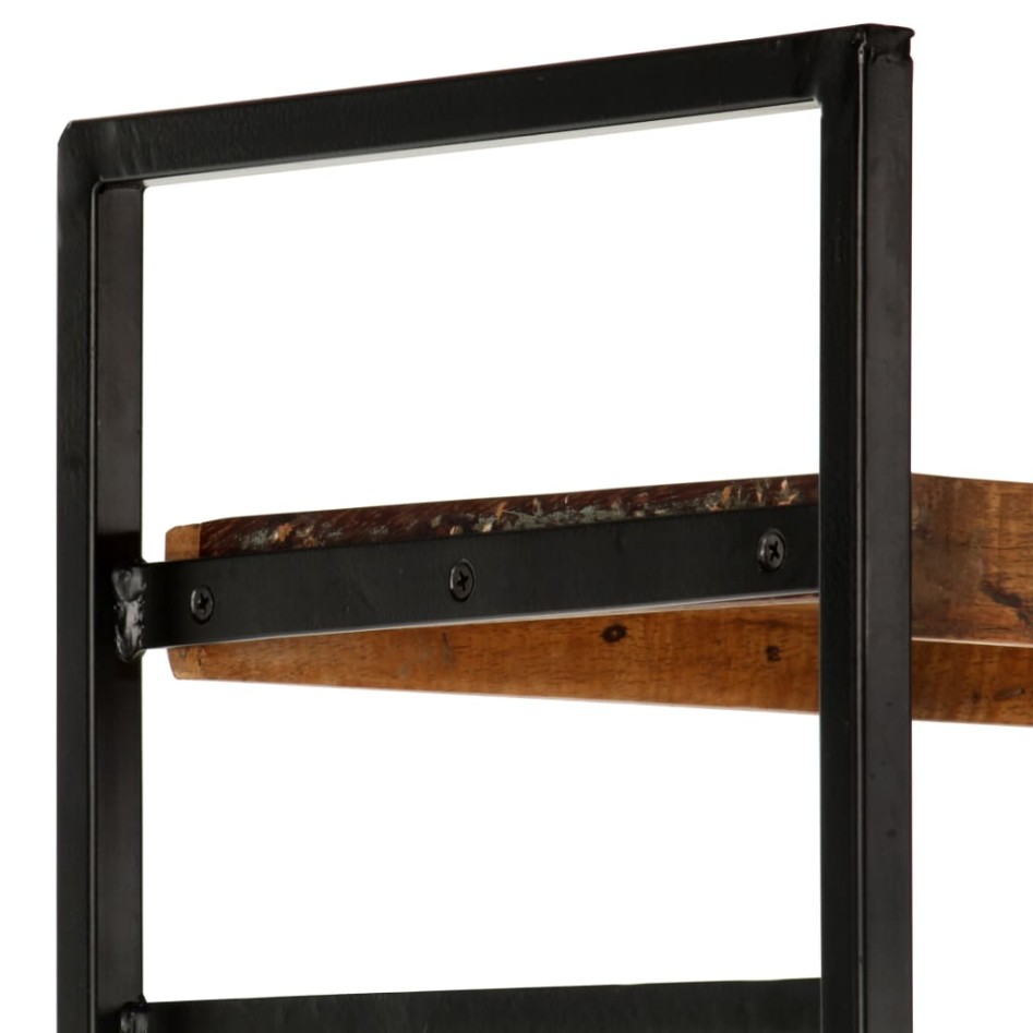 Estantería de 4 niveles madera maciza reciclada 80x30x180