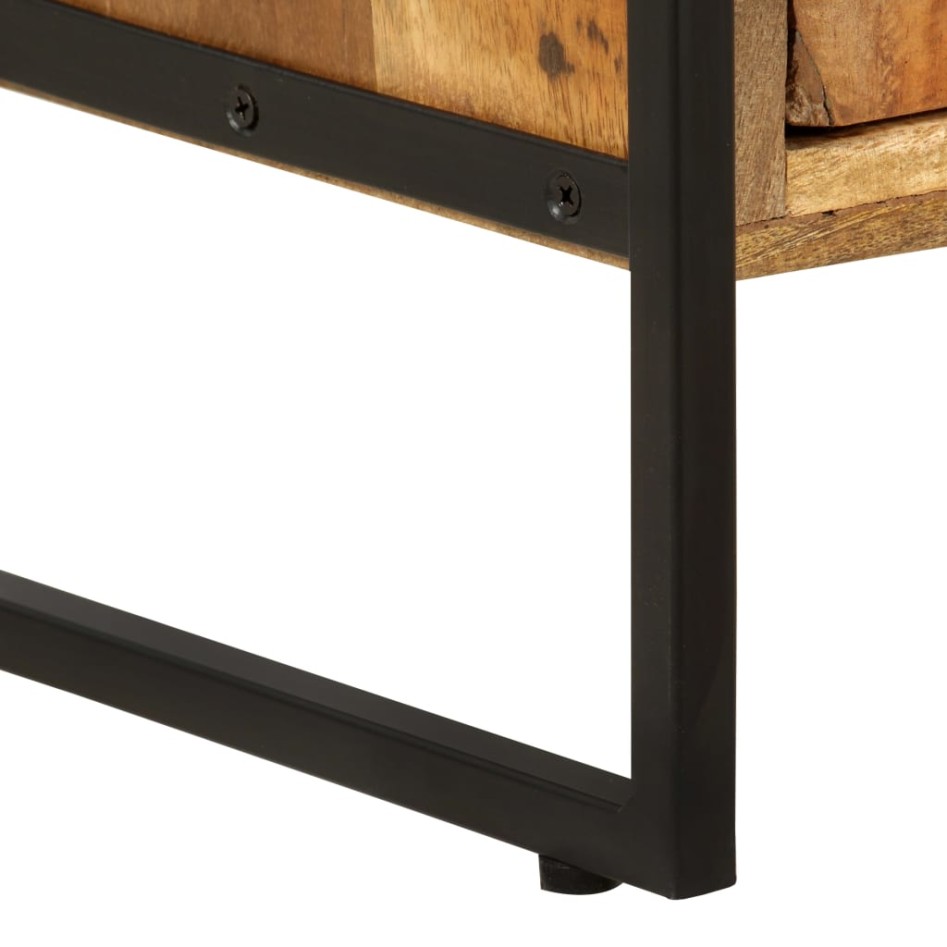 Estantería de 4 niveles madera maciza reciclada 80x30x180