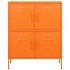 Armario de almacenamiento acero naranja 80x35x101,5