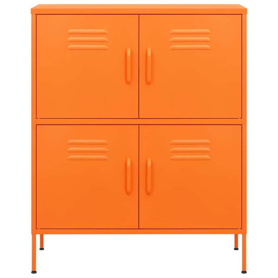 Armario de almacenamiento acero naranja 80x35x101,5